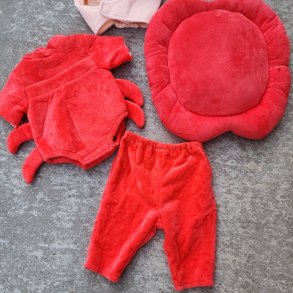 Disney The Little Mermaid‎ Plush Sebastian Crab Costume for Infants, Sz 0-3m - Picture 2 of 9